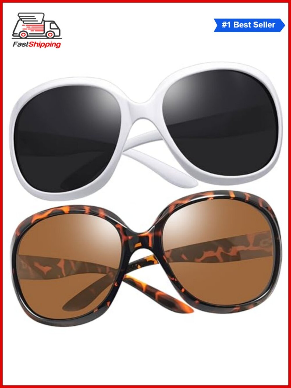 ✨Joopin Oversized Polarized Sunglasses Butterfly Retro UV400 Women's